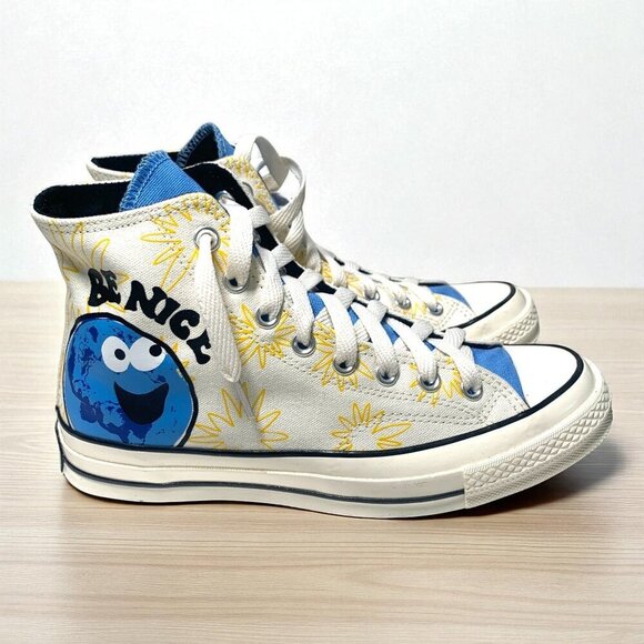 Converse Chuck Taylor All Star 70 Hi Sunny Floral "Be Nice" Hi Top Sneakers 9.5 - Picture 2 of 7